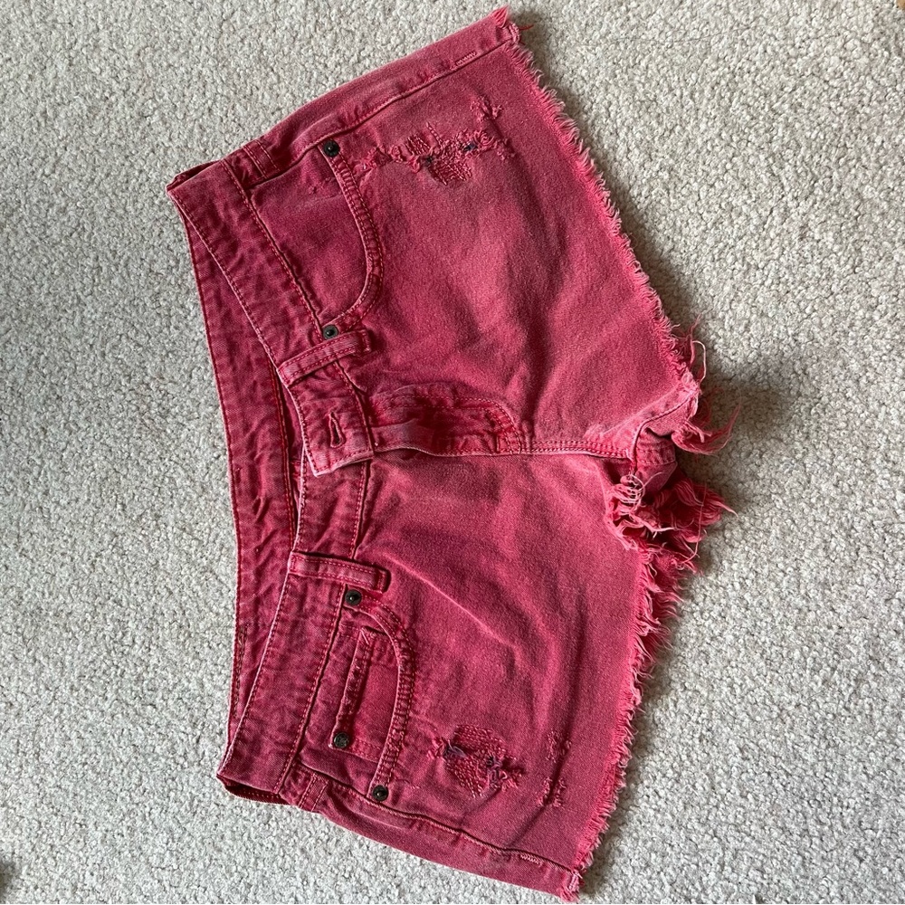 Denim&Supply Ralph Lauren faded red shorts, size 27